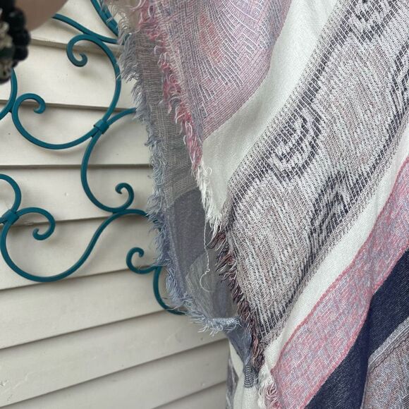 Caslon Womens Kimono Cardigan Open Front Tasseled Short Sleeve Boho One Size - Picture 15 of 16